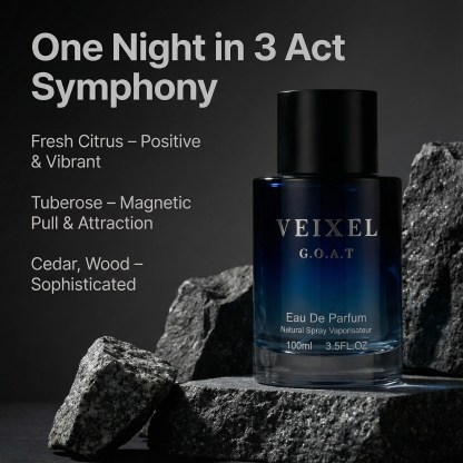 VEIXEL Ocean Aroma Men’s Cologne – 100ml Woody Amber Fragrance | Long-Lasting Eau de Parfum Intense for Him