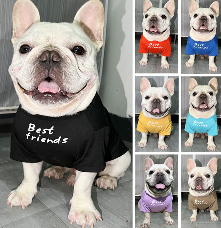 Foshion designer French Bulldog pet clothes and t-shirts