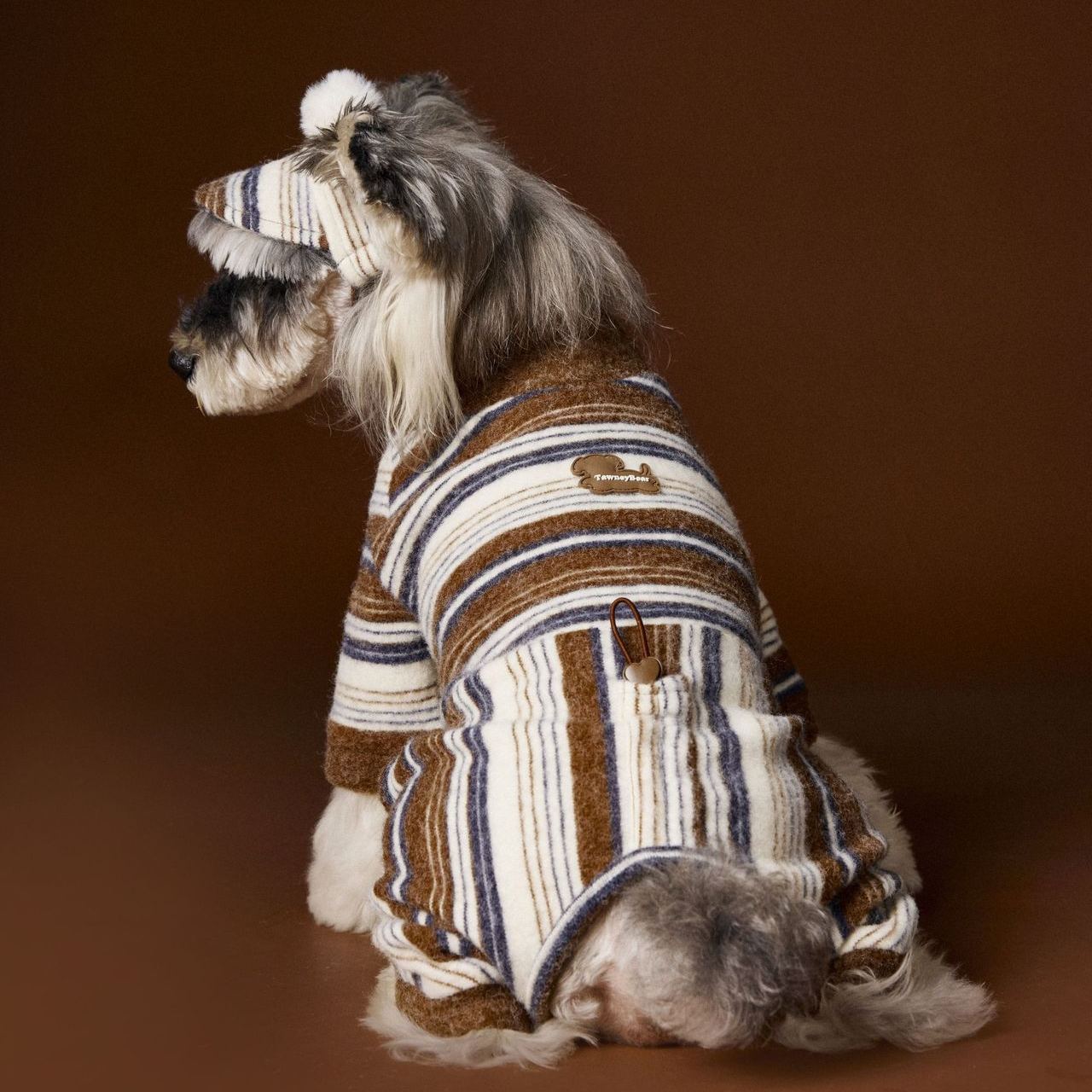 Striped base layer dog sweatshirt clothes