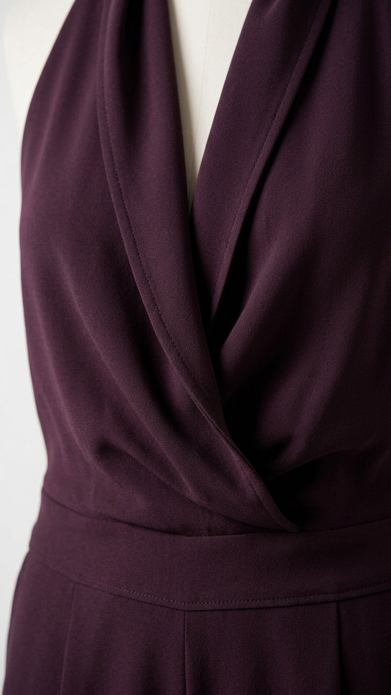Lilac Glow Summer Halter Jumpsuit Lilac Jumpsuit with Wide-Leg silhouette and Textured texture, additional styling view for Vacation Night, Weekend in The Hamptons, US East / Hamptons Elite