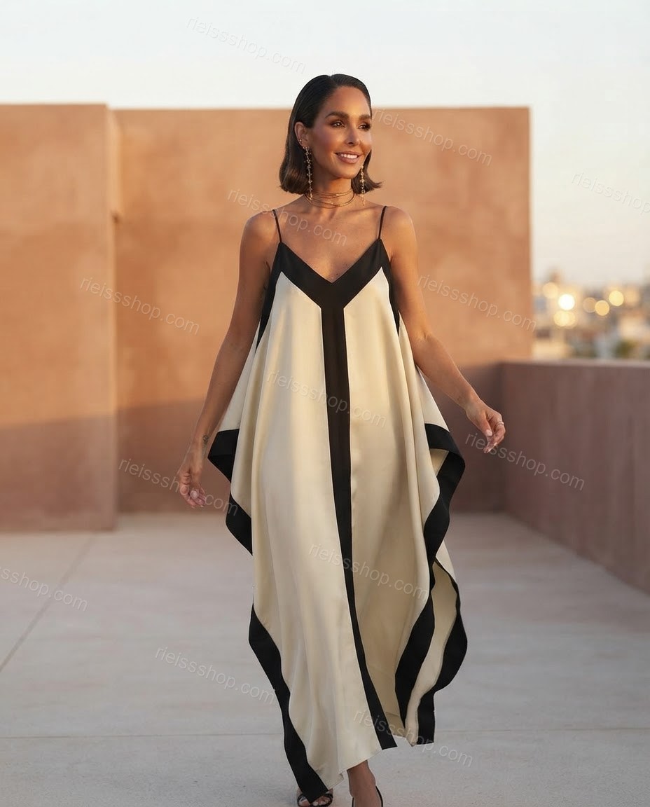 Ivory Grace Date Night Satin Maxi Dress by rieissshop
