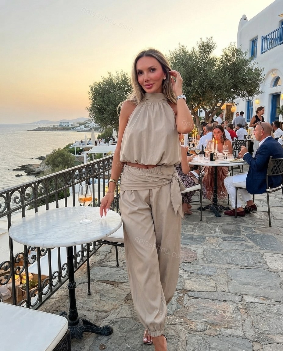 Sand Allure Cocktail Hour Printed Jumpsuit by rieissshop