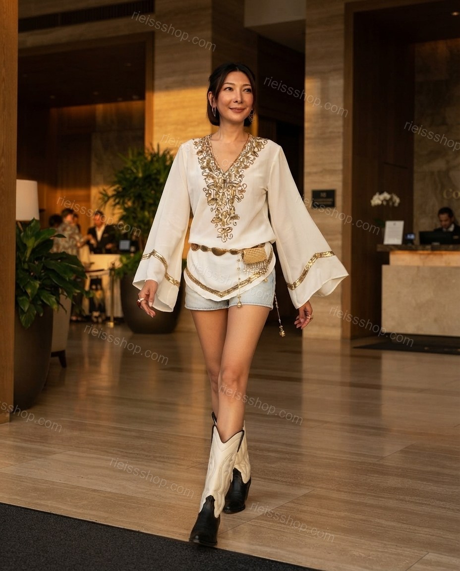 Ivory Solace Cocktail Hour Embroidered Mini Dress by rieissshop
