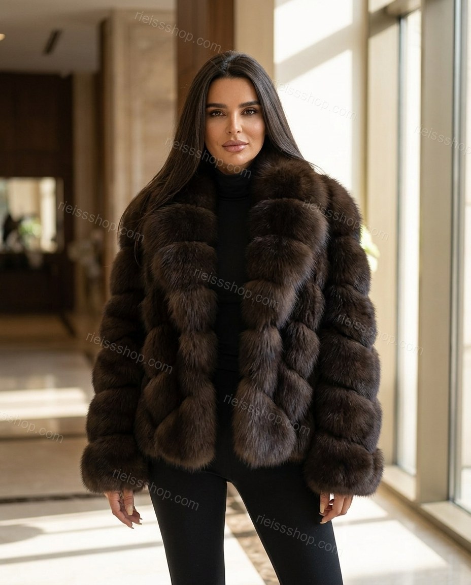 Dark Brown Refined Textured Coat by rieissshop