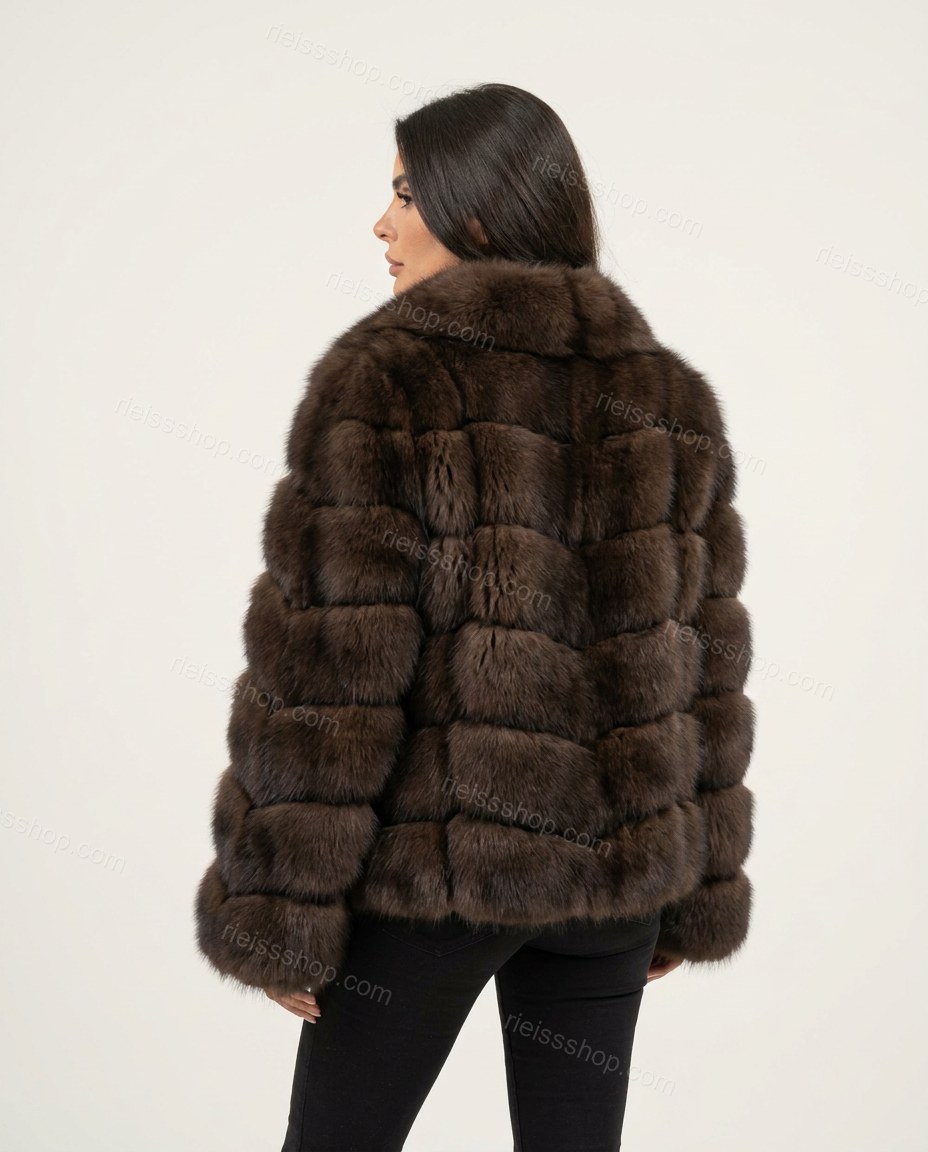 Dark Brown Refined Textured Coat by rieissshop