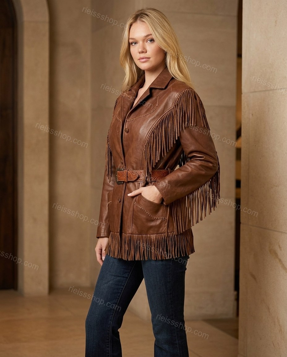 Brown No Print Lace Structured Statement Jacket by rieissshop
