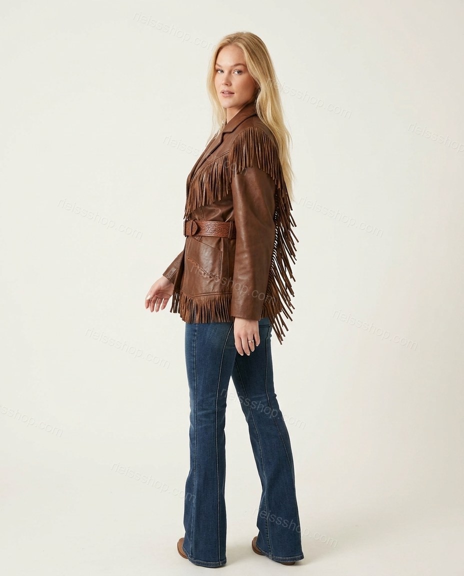 Brown No Print Lace Structured Statement Jacket by rieissshop