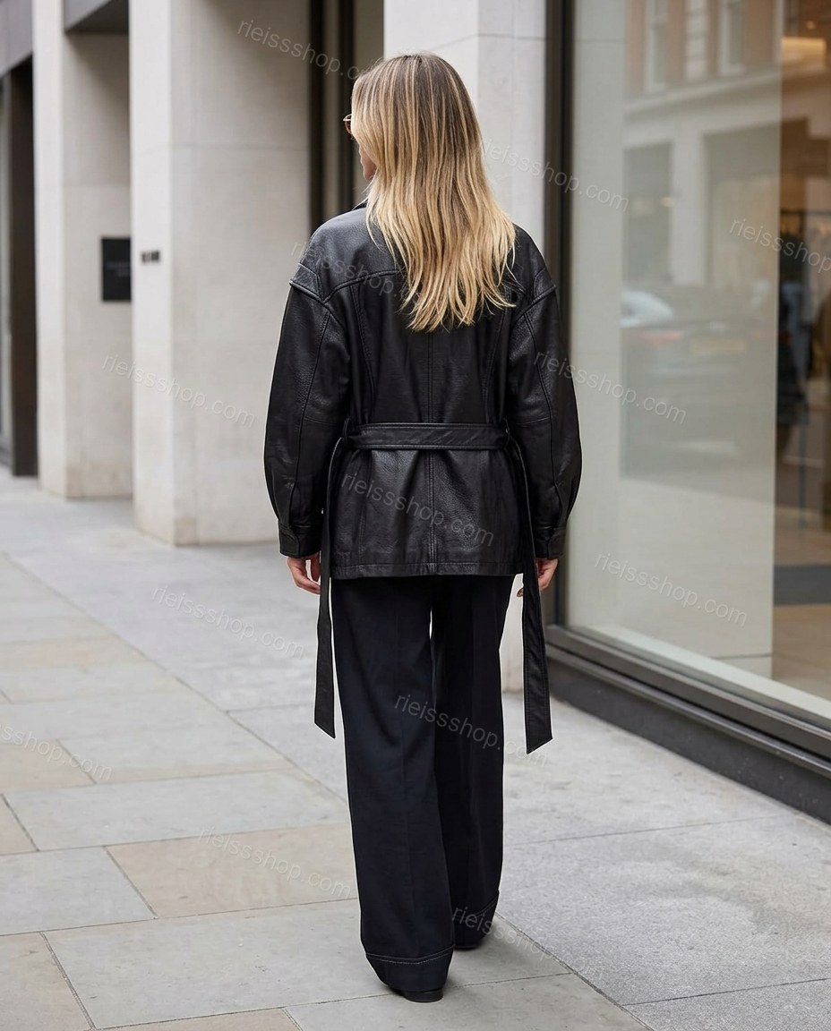 Black Pleated Pants, alternate use-case lifestyle view, by Rieissshop