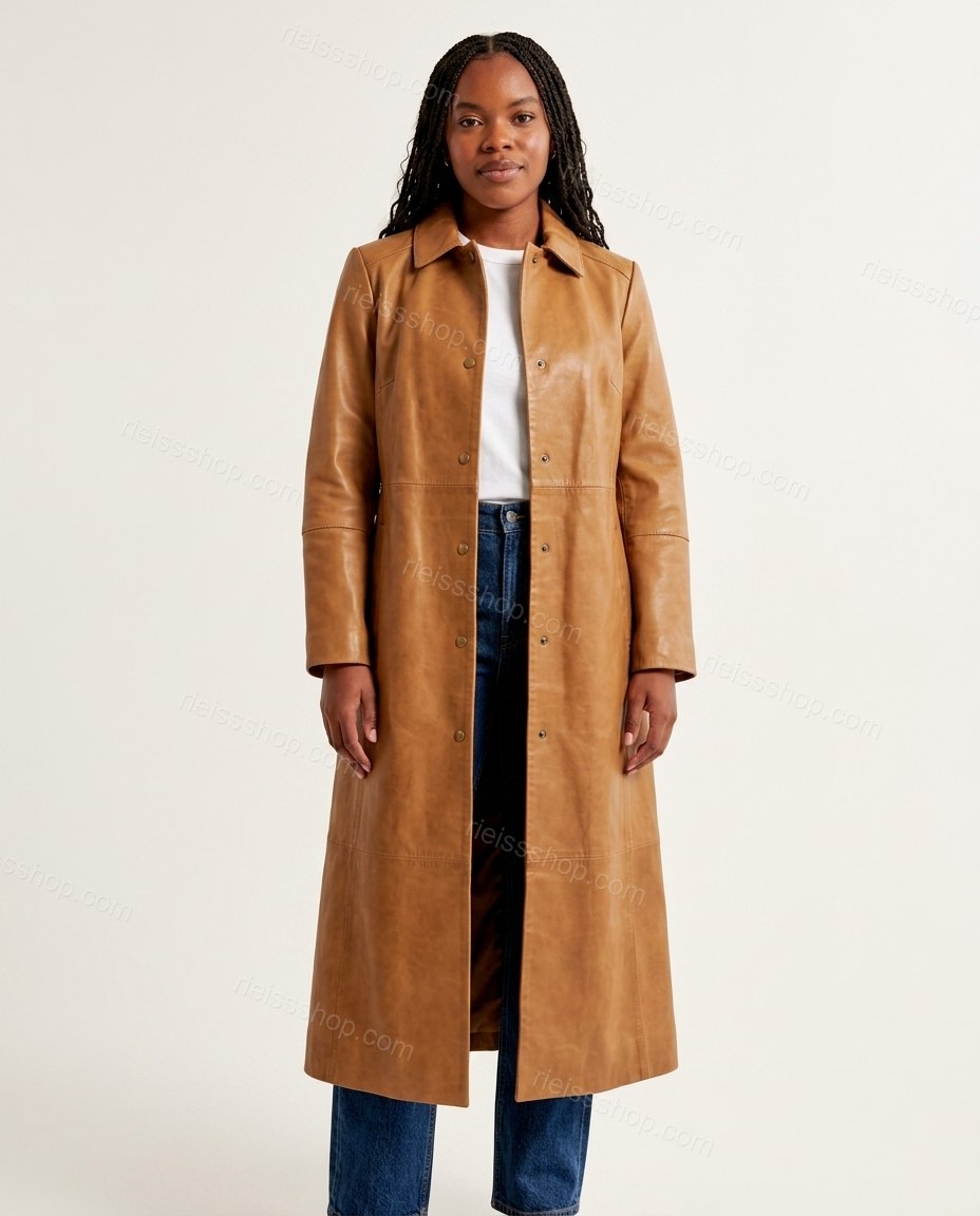 Brown Coat, front studio view, by Rieissshop