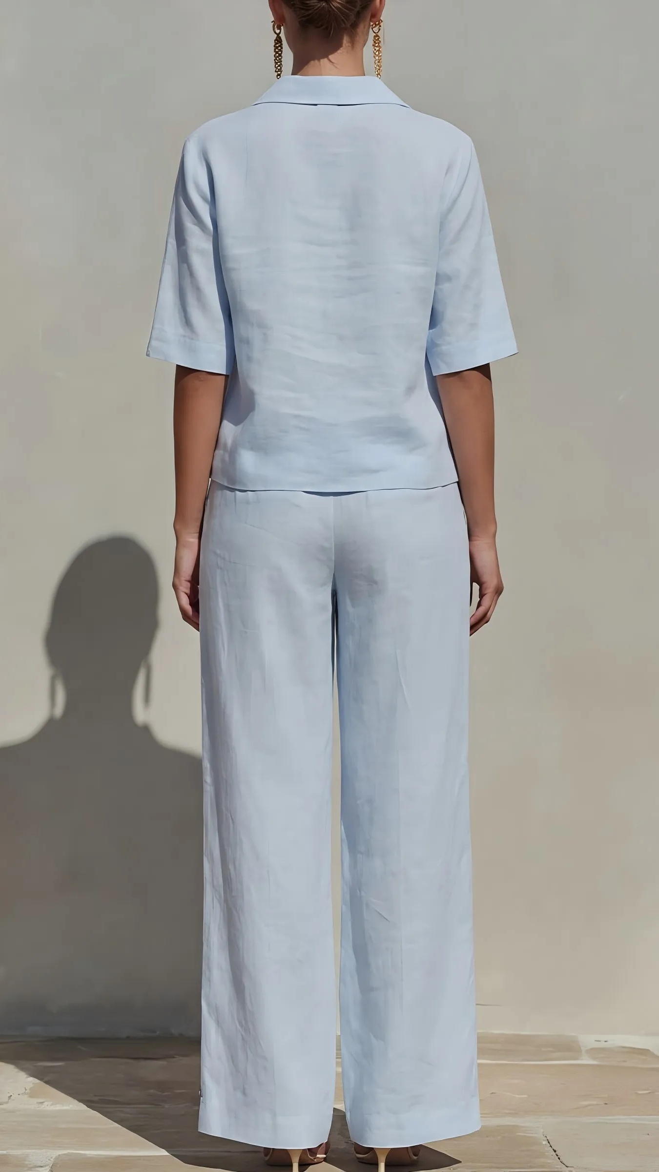 New Arrivals🔥Women's Solid Cotton Linen Two-Piece Set