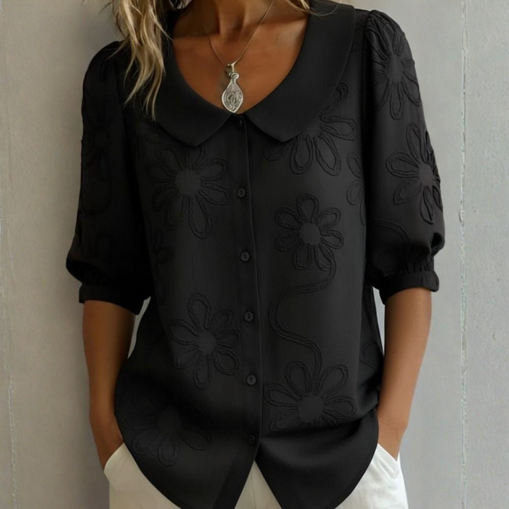Elegant Floral Lightweight Blouse Elegant Blouse