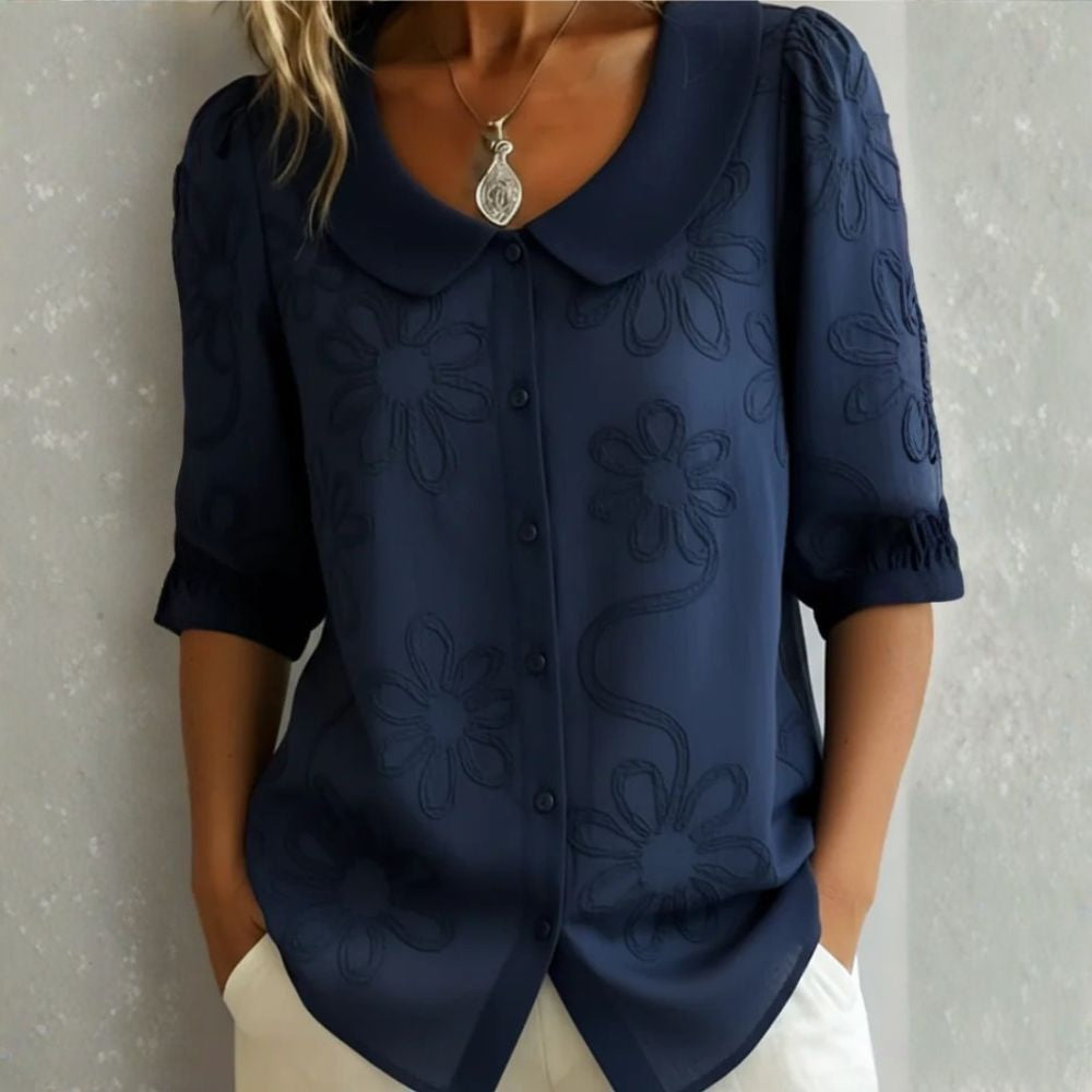 Elegant Floral Lightweight Blouse Elegant Blouse
