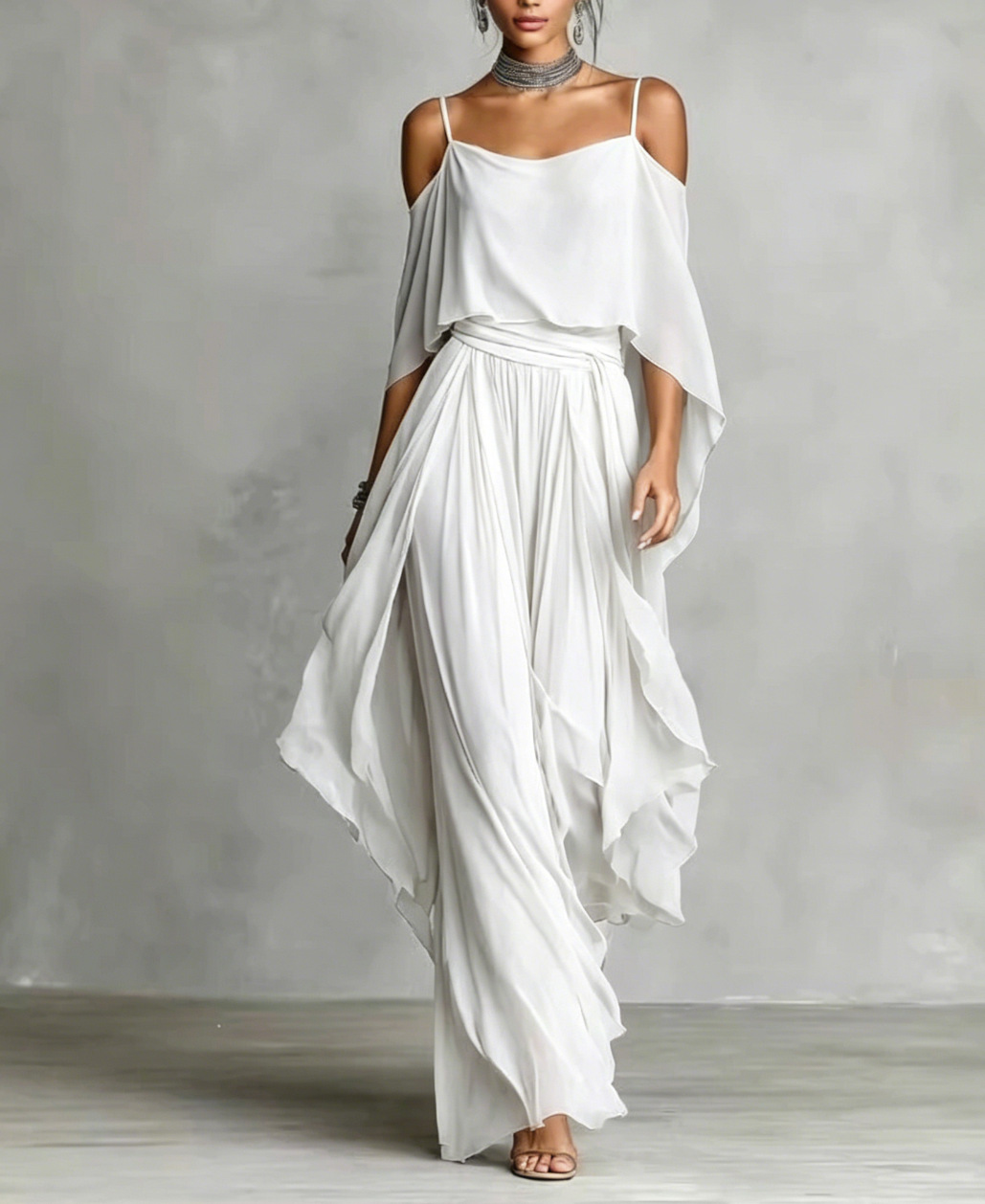Solid Camisole & Cardigan Two-Piece Set | Casual Vacation Outfit