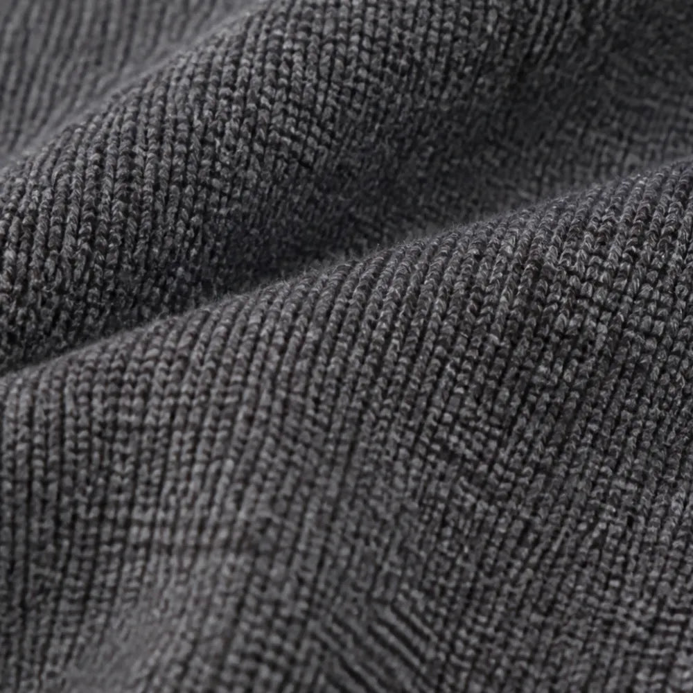  Ribbed Fishtail Knit Midi Dress with Half-Zip Collar