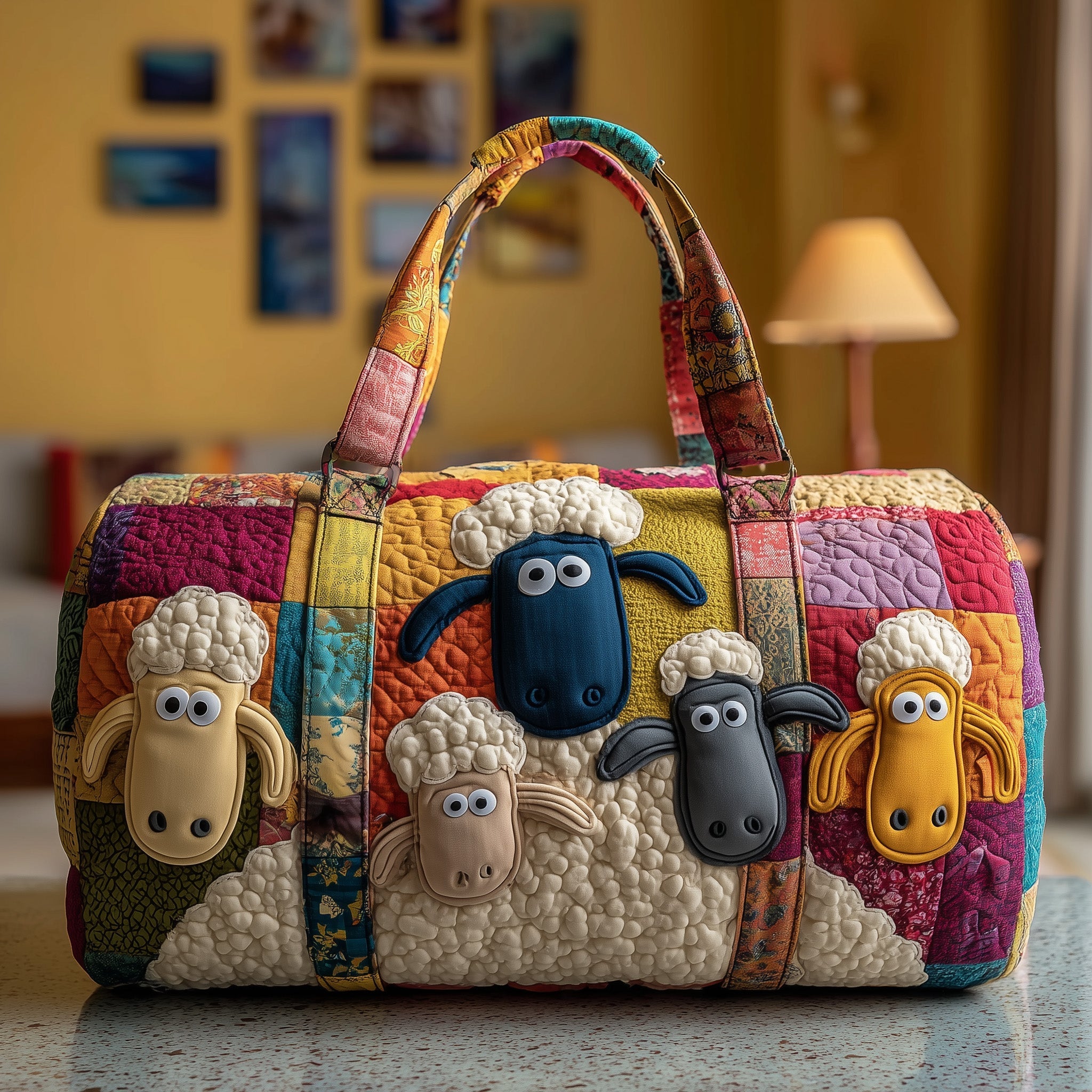 Funky Sheep Quilted Duffle Bag GFTONL5149