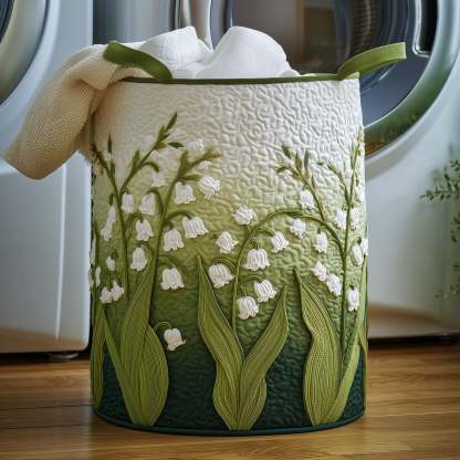 Lily of the Valley Quilted Laundry Basket GFTONT2616