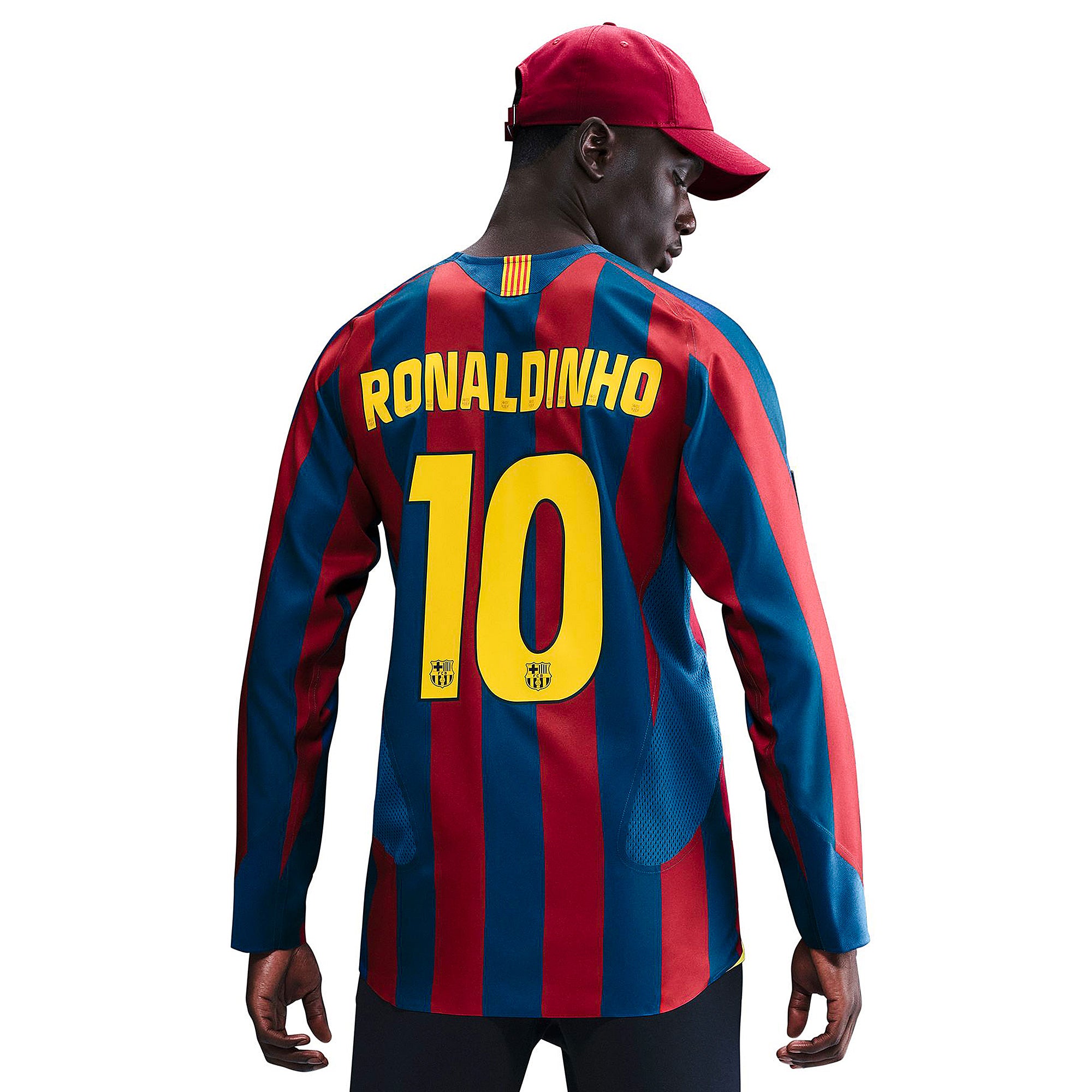 Nike FC Barcelona 2006 Reissue LS Shirt with Ronaldinho 10