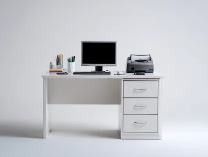 Scrivania - legno - 131x64x75 cm - bianco - stile moderno- Placidilo