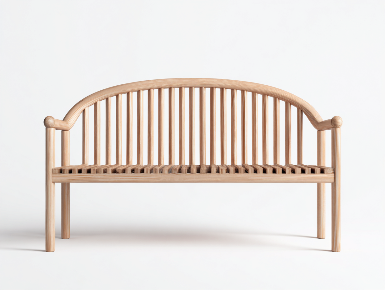 Panca da giardino in legno 160x55x90 cm - naturale - per esterni - stile classico-Warmthvo