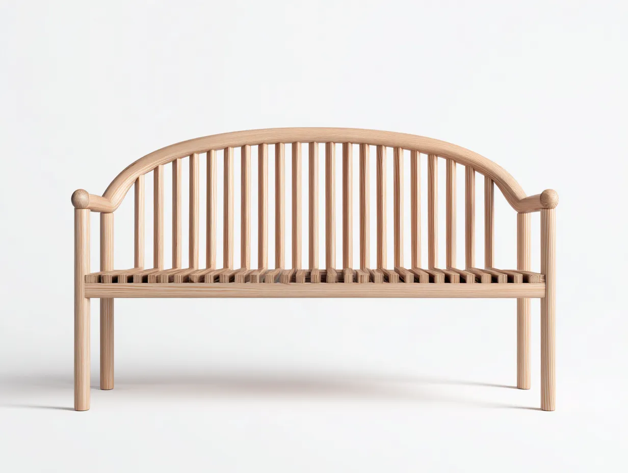 Panca da giardino in legno 160x55x90 cm - naturale - per esterni - stile classico-Warmthvo