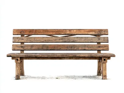 Panca da giardino in legno massello con schienale 150x45x80 cm - marrone - stile rustico naturale-Warmthvo