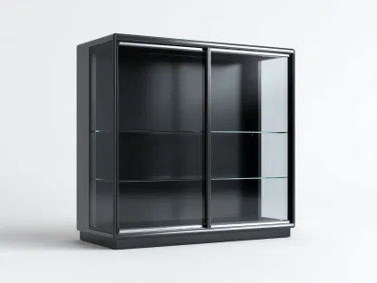 Vetrina-legno-vetro-120x40x100 cm-nero-design moderno-Warmthvo