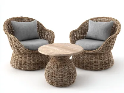 Divani da esterno-rattan-legno-tessuto-78x76x75 cm-naturale/grigio-moderno-Snugvo
