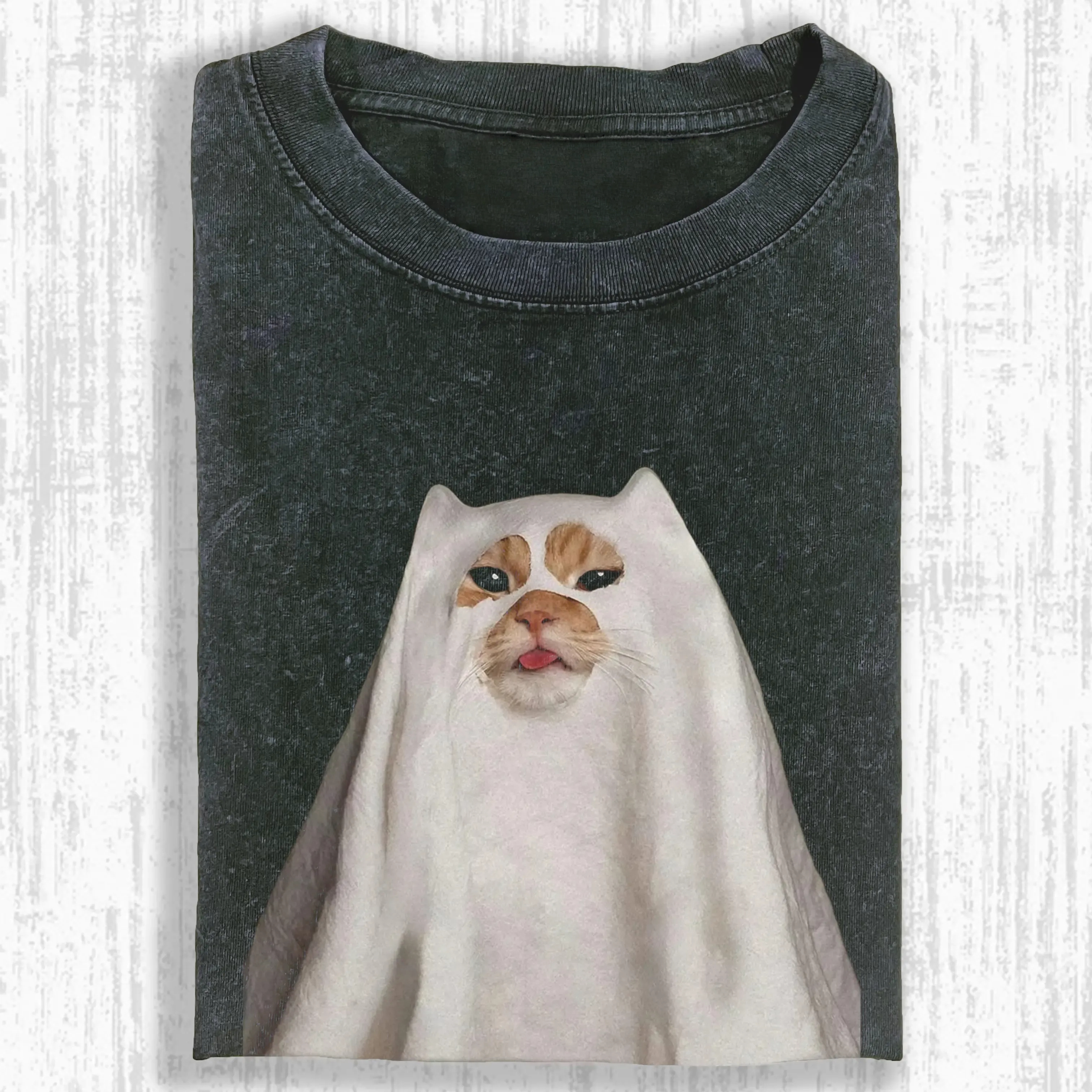 GHOST KITTEN T-SHIRT-ComicClothe