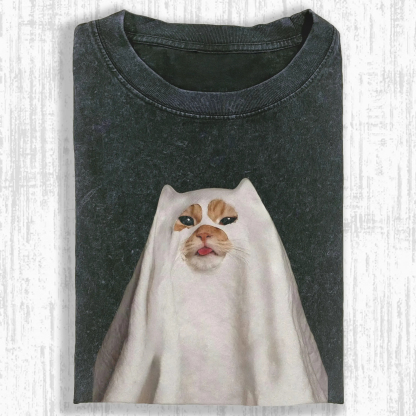 GHOST KITTEN T-SHIRT-ComicClothe