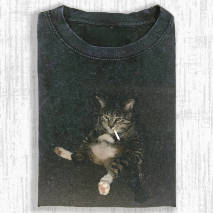 WACKY CAT TEE. 7.5-ComicClothe