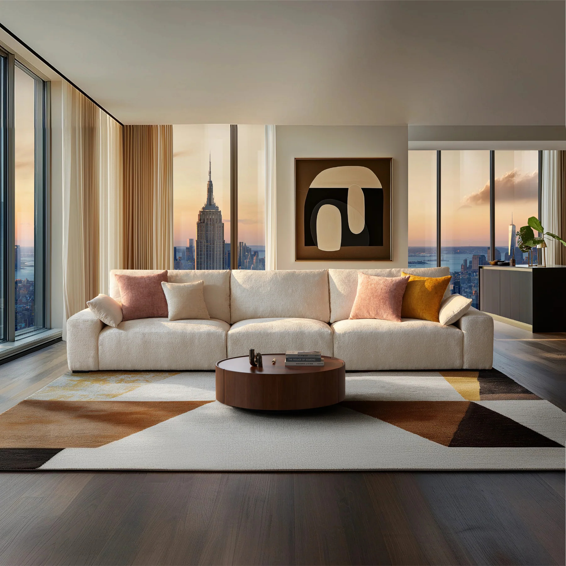 The Empress Beige Sofa