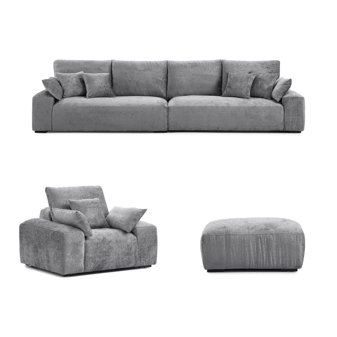 The Empress Gray Sofa Set