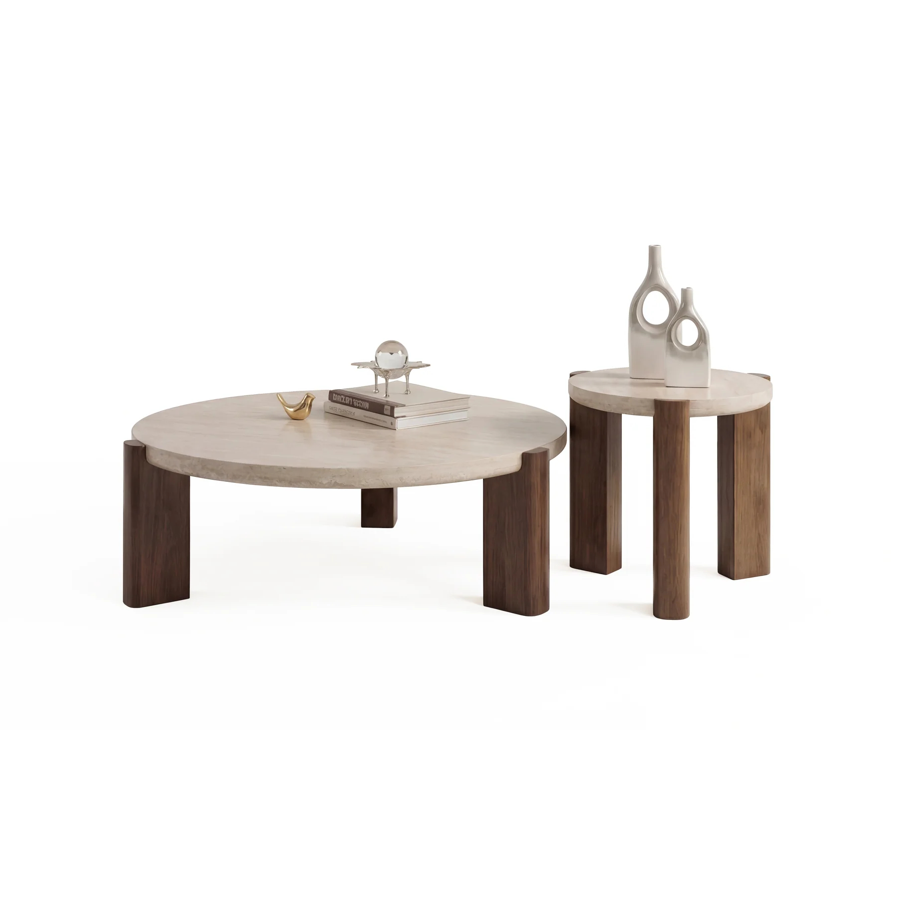Amaya Round Coffee Table Set