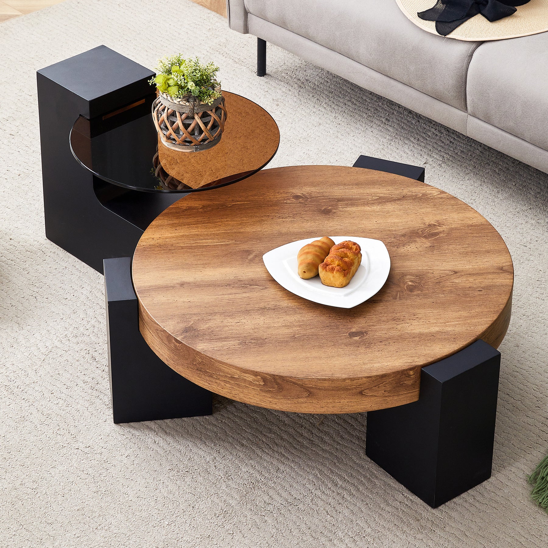 Atelier Wodden Coffee Table Set