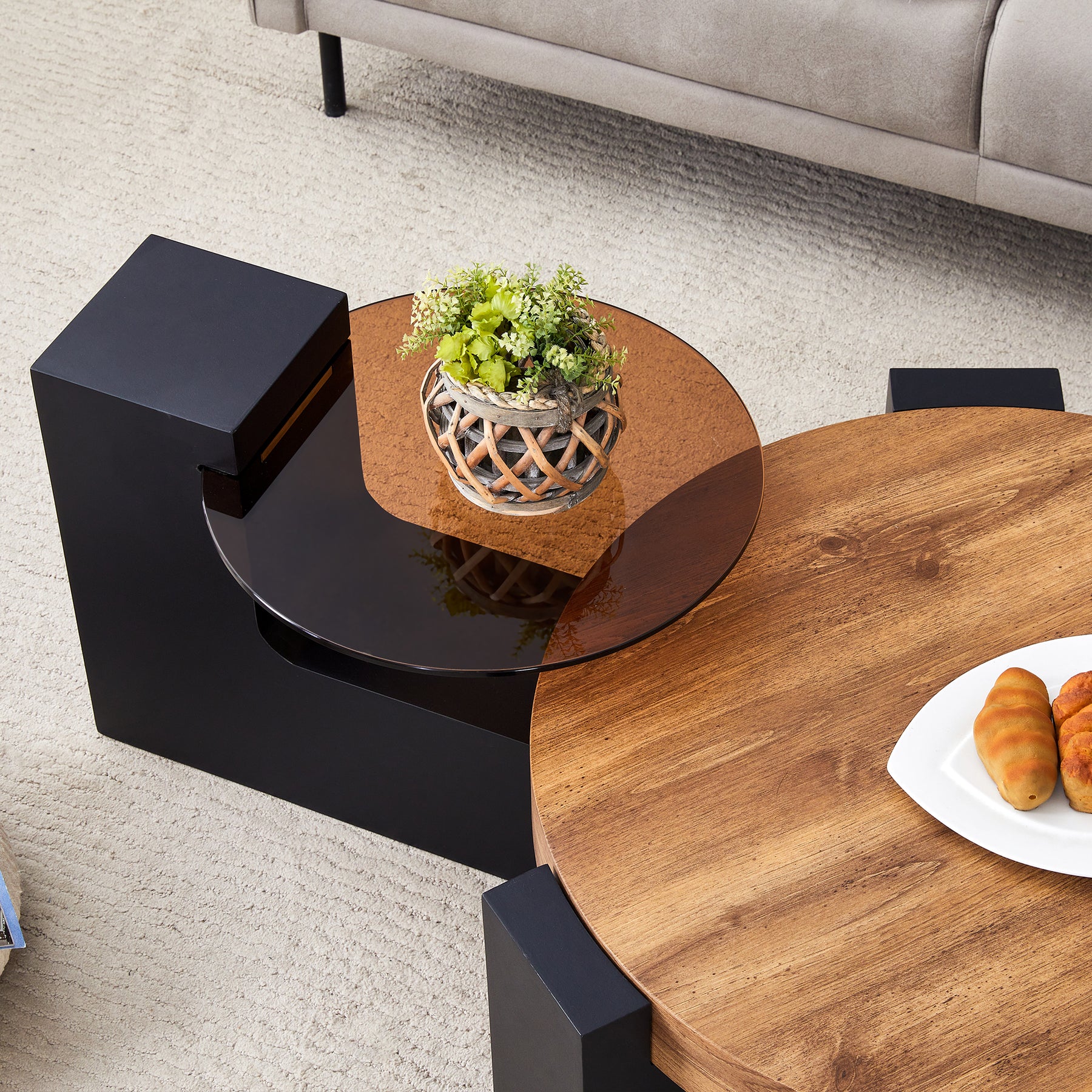 Atelier Wodden Coffee Table Set