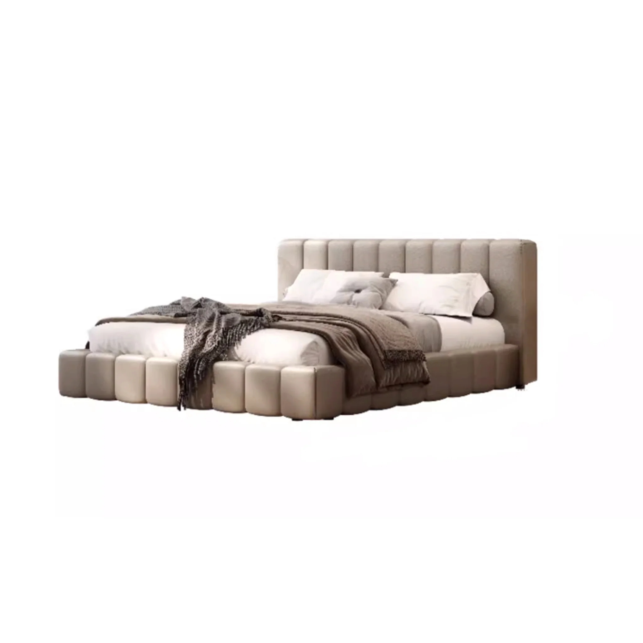 Plush Upholstered Platform Bed
