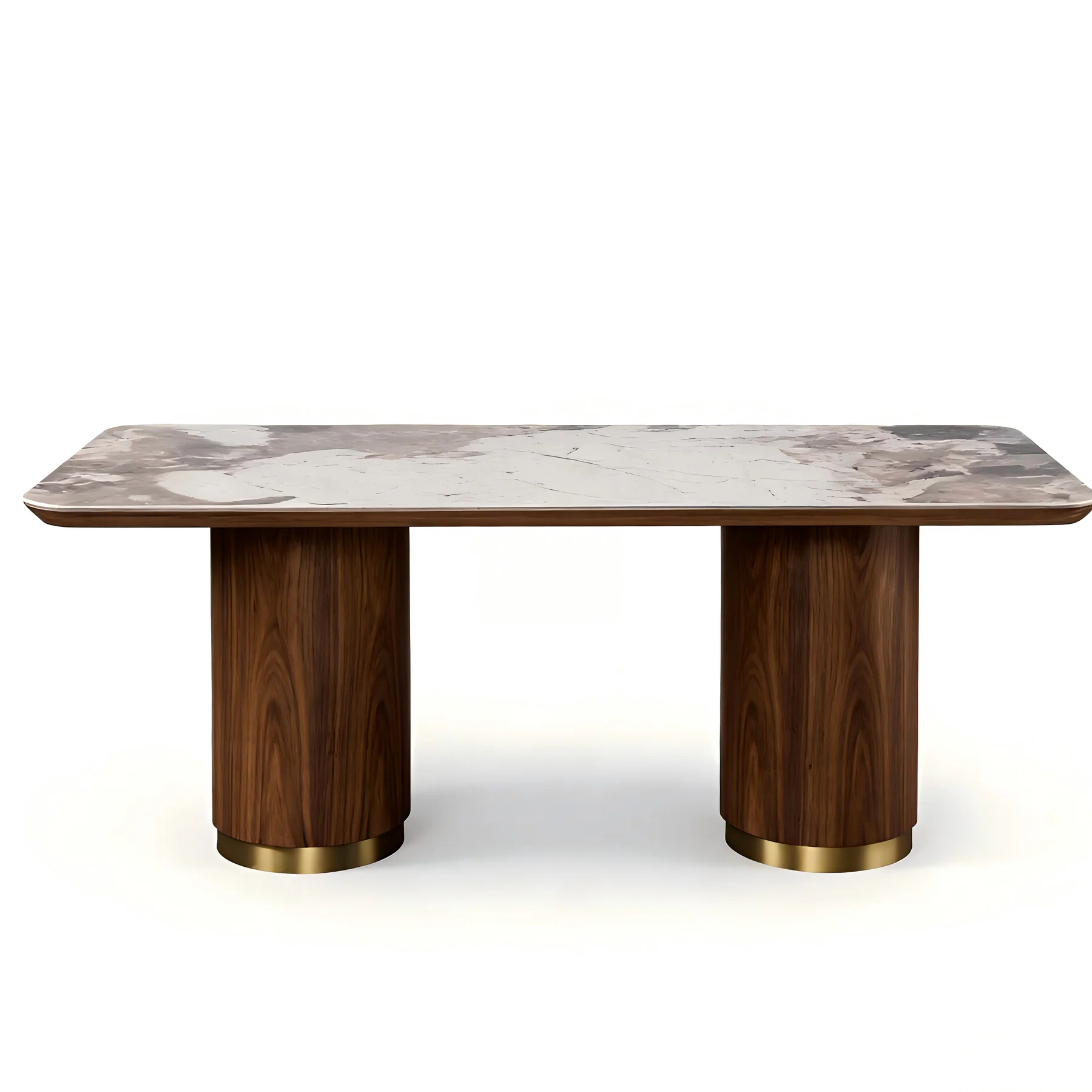 Calix Sculptural Marble Dining Table
