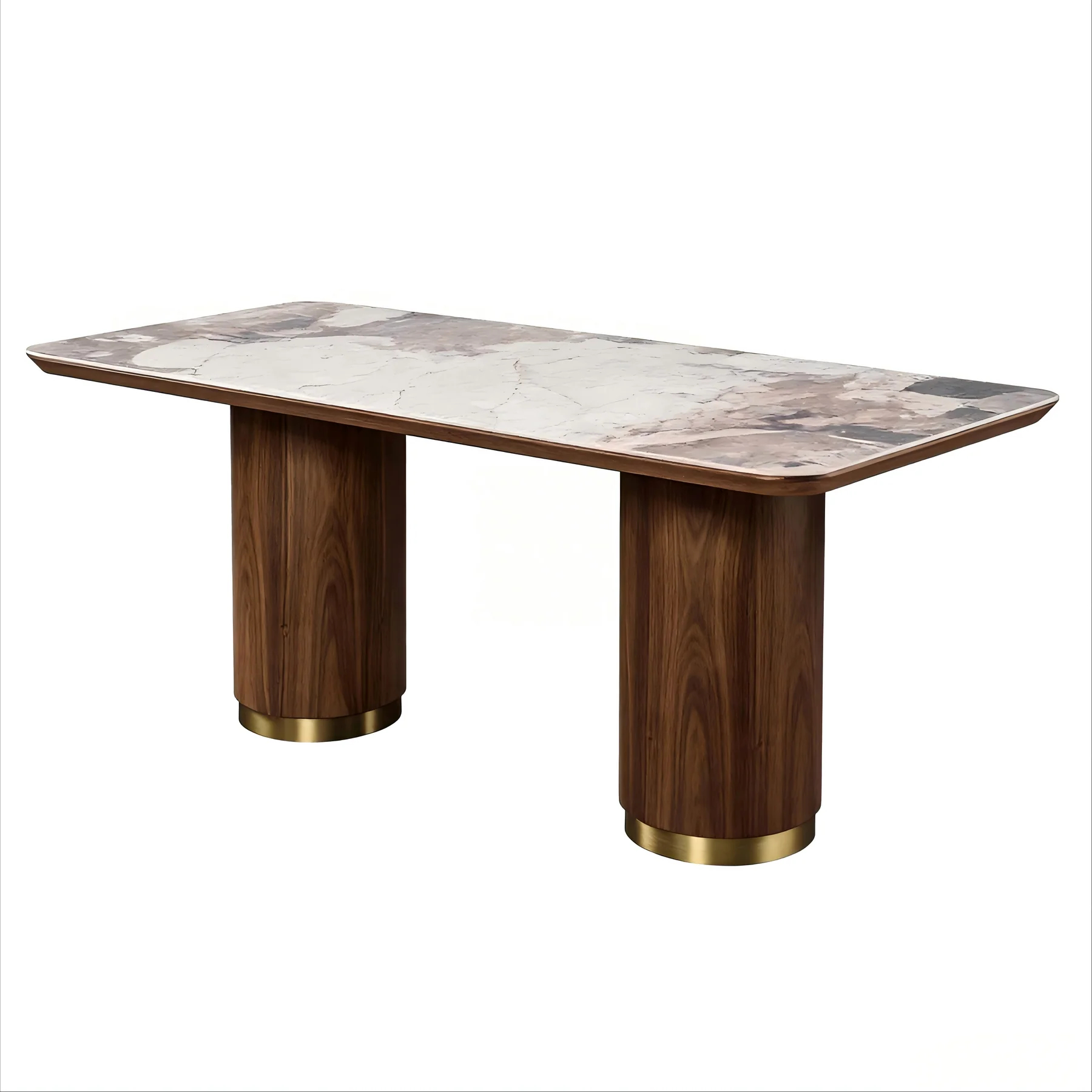 Calix Sculptural Marble Dining Table