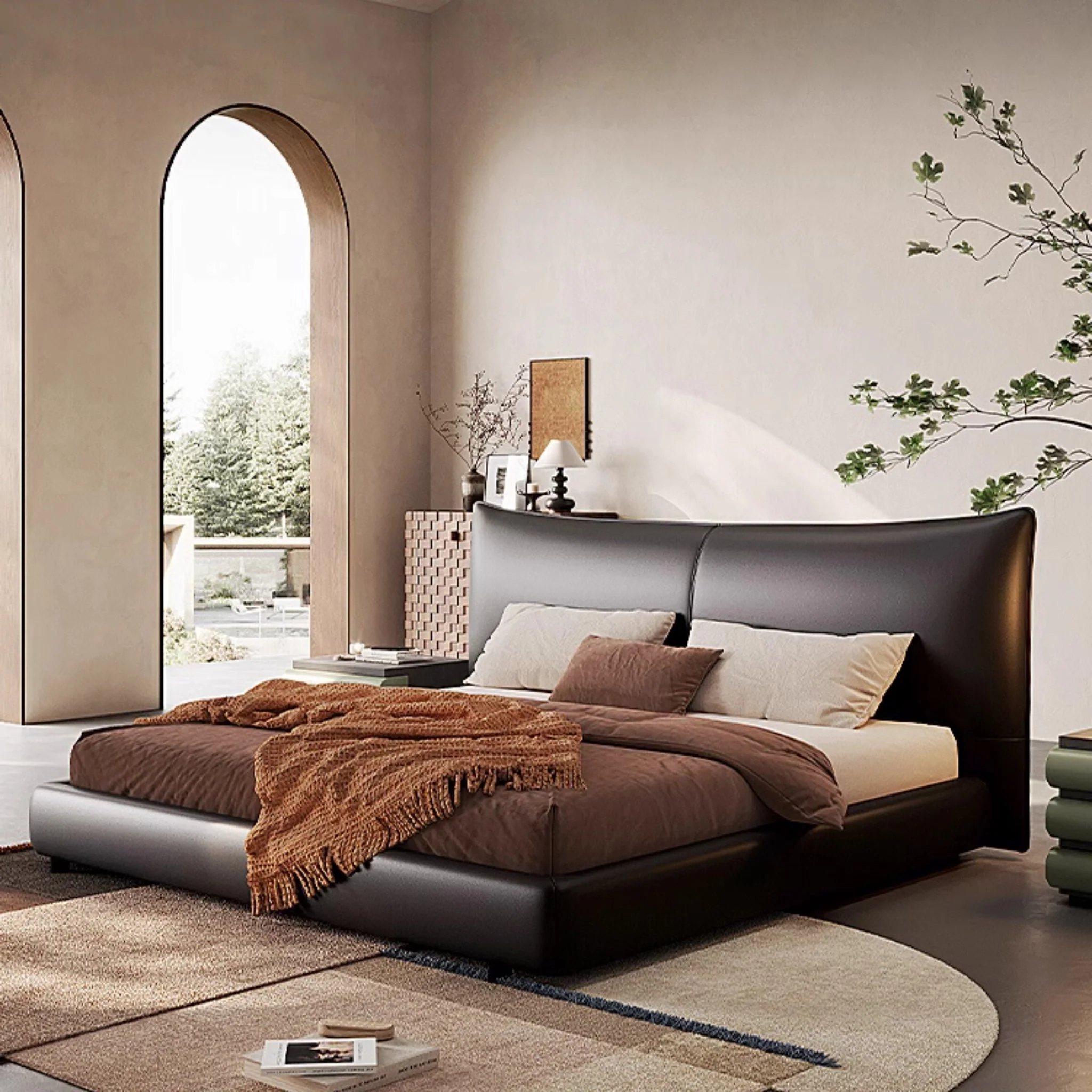 Chanel Leather Bed Black