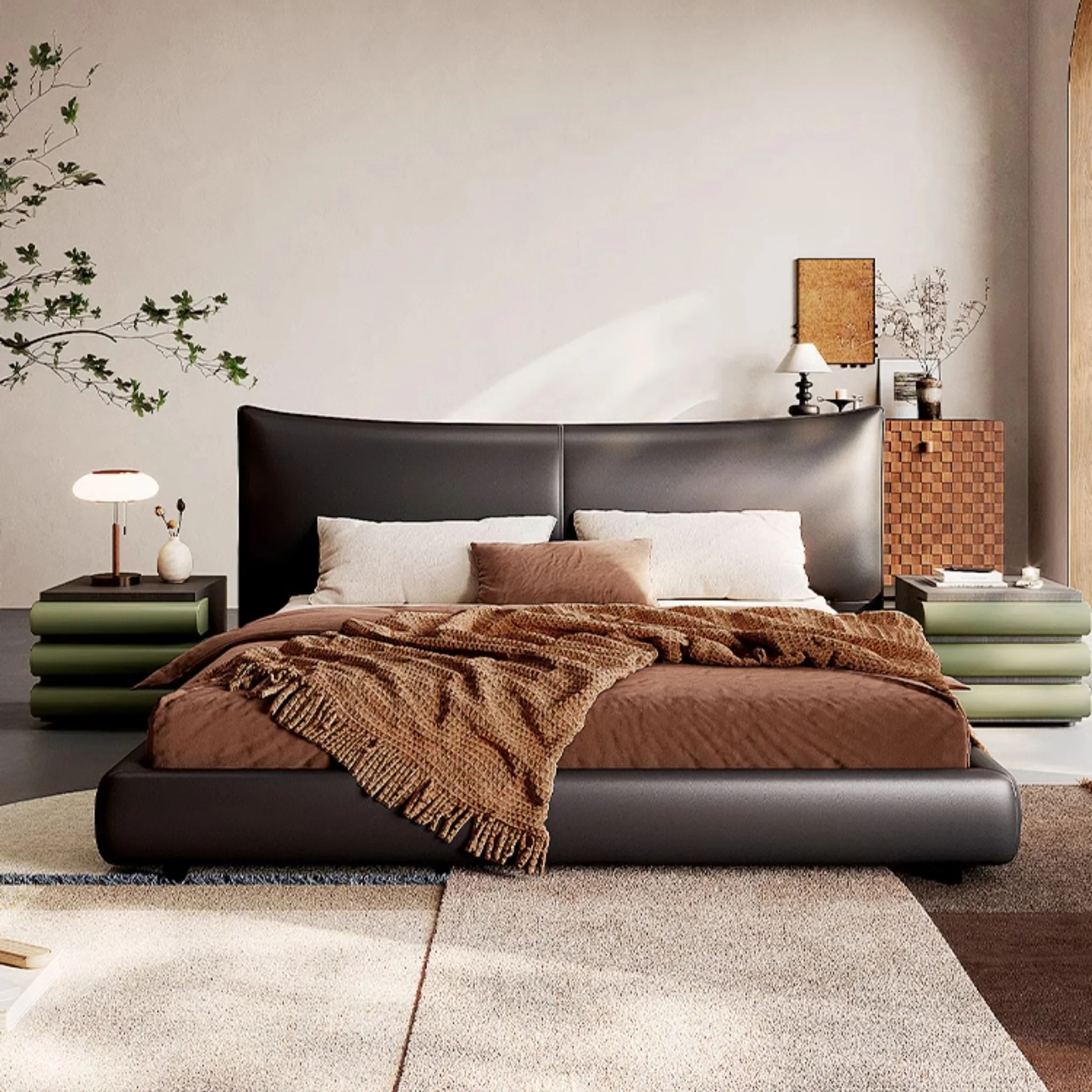 Chanel Leather Bed Black