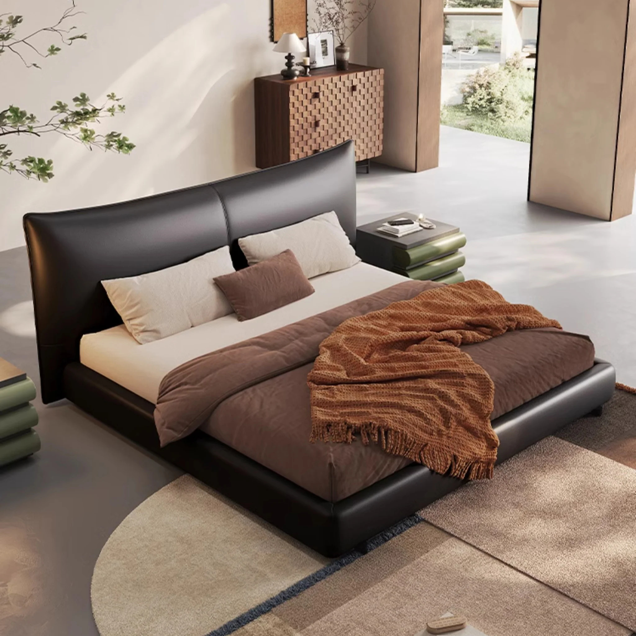 Chanel Leather Bed Black