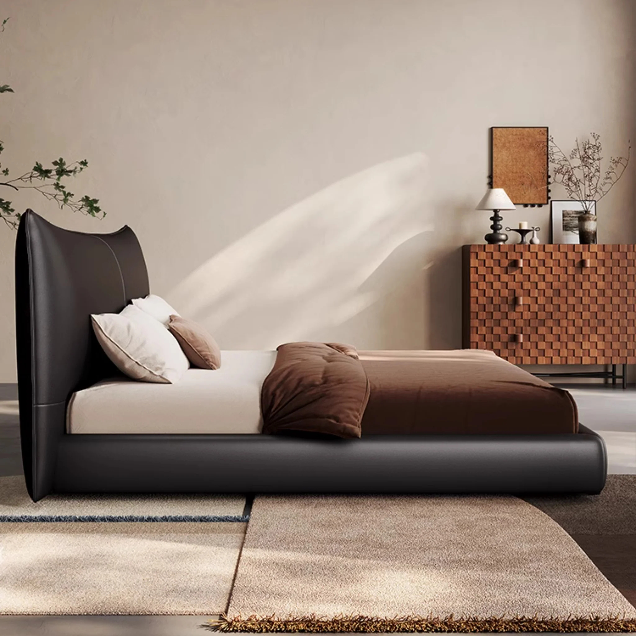 Chanel Leather Bed Black