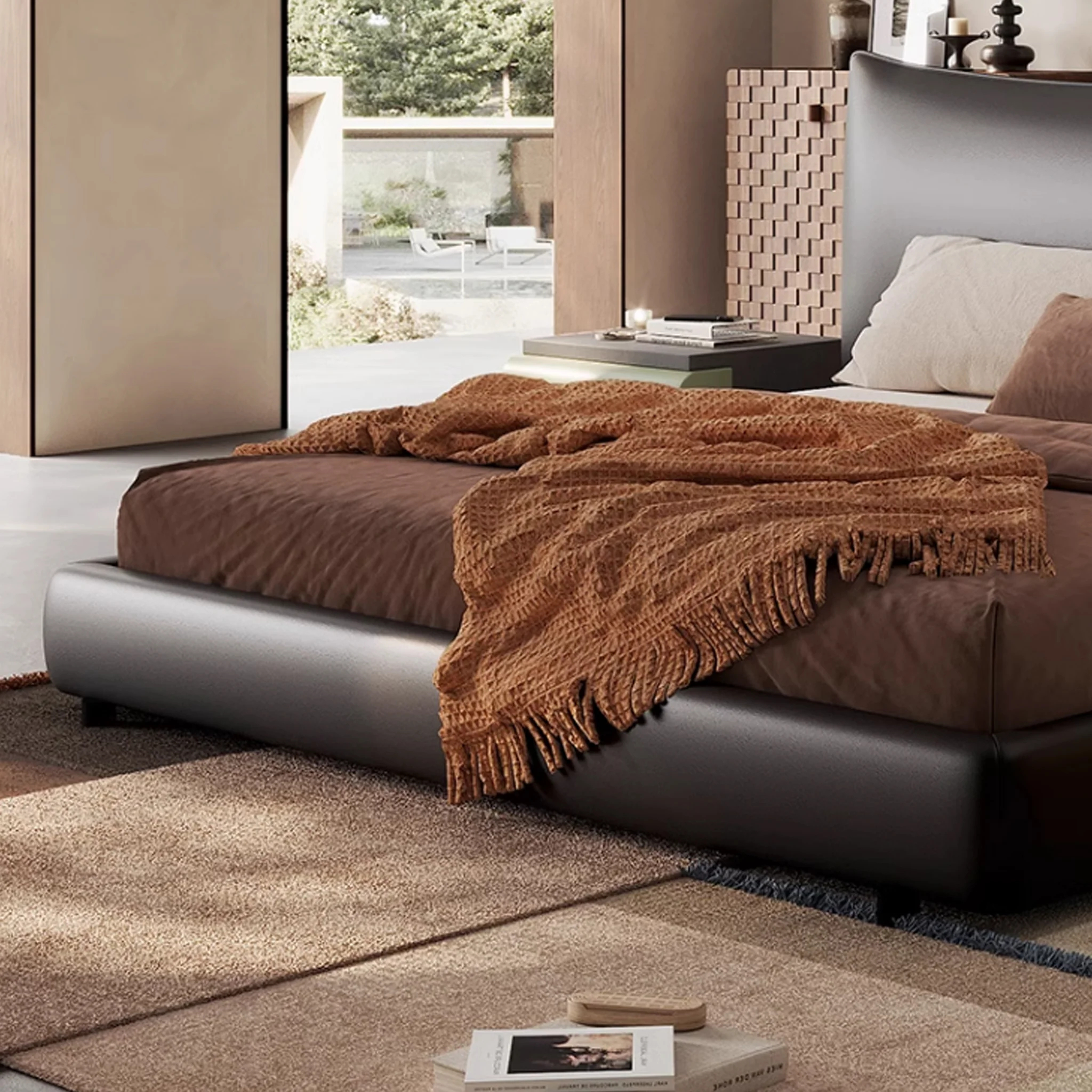 Chanel Leather Bed Black