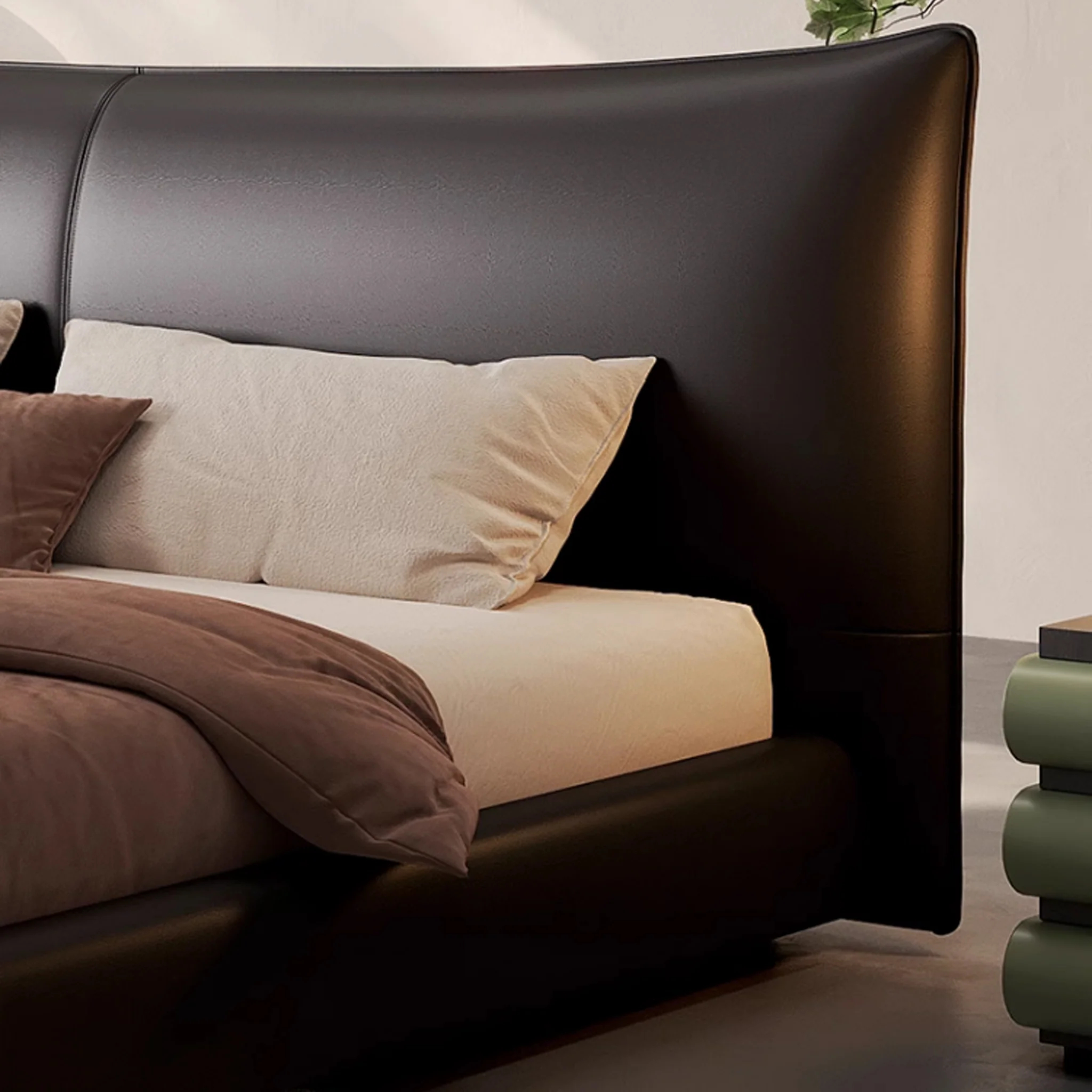 Chanel Leather Bed Black