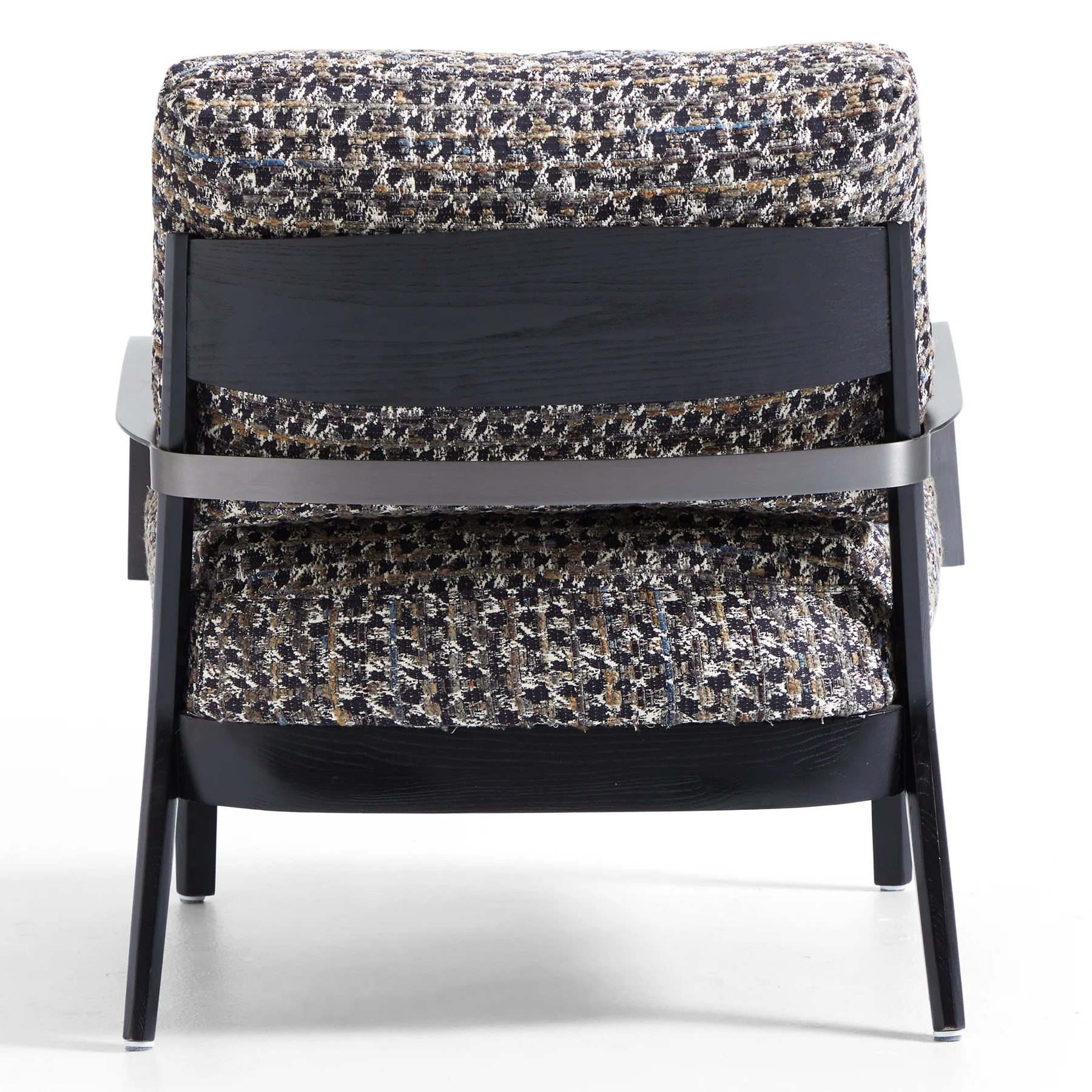 Charcoal Gary Flax Linen Minimalist Leisure Chair