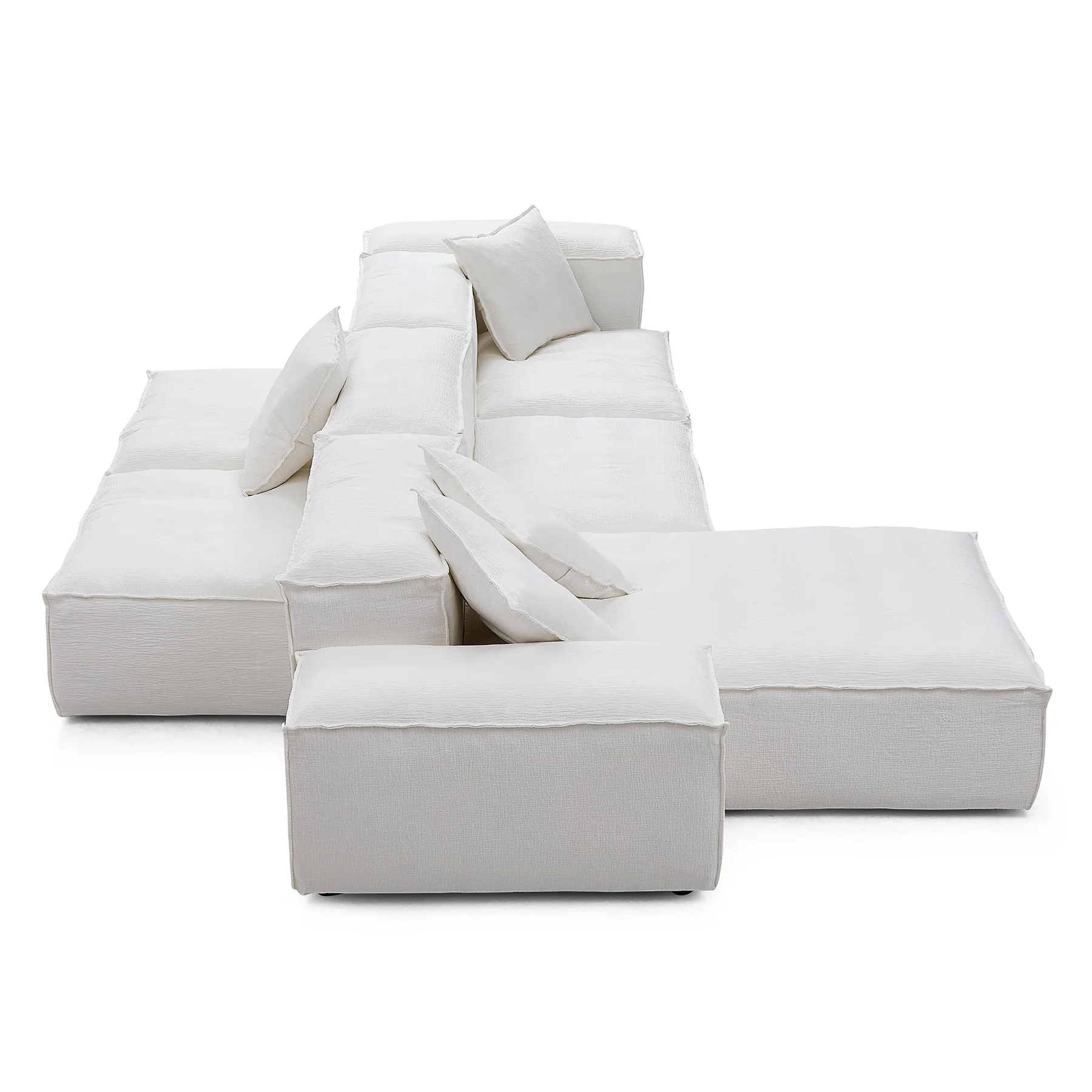 Cloud Cube Sofa Modular White Double-Sided Sectional Sofa