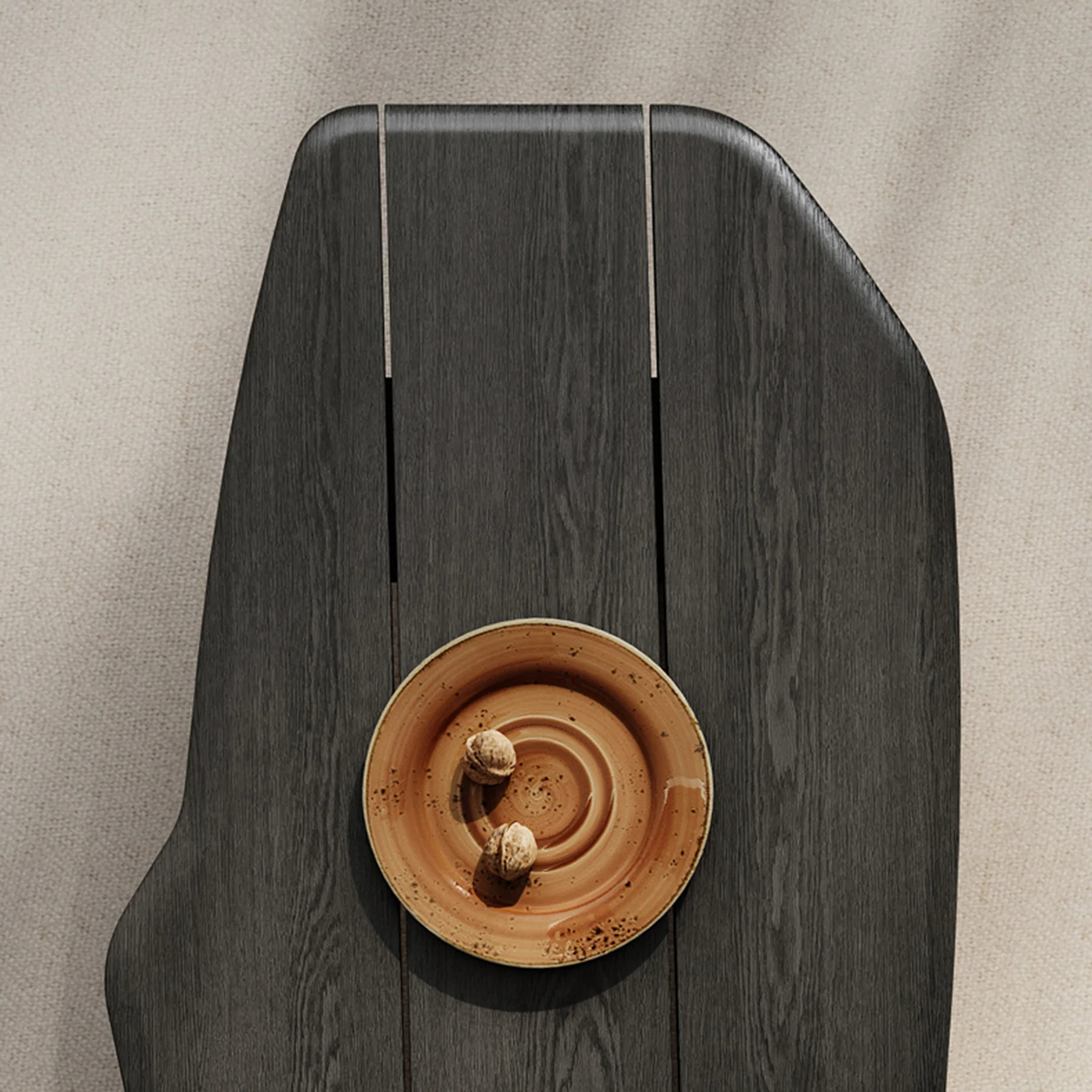 Darkwood Sculpt Coffee Table