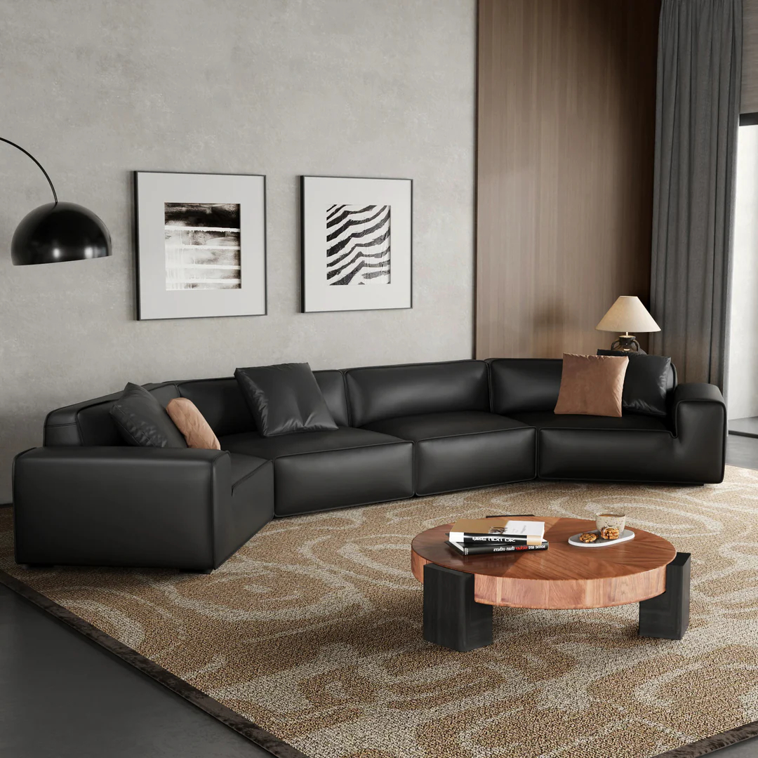 Domus U-Shaped Curved Modular Sectional Sofa