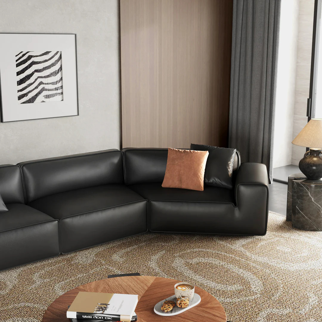 Domus U-Shaped Curved Modular Sectional Sofa