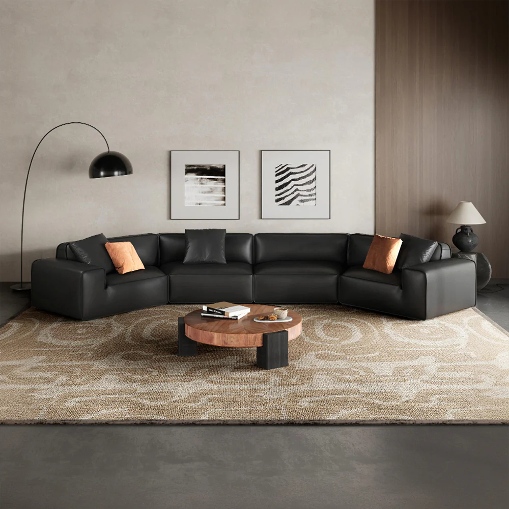 Domus U-Shaped Curved Modular Sectional Sofa